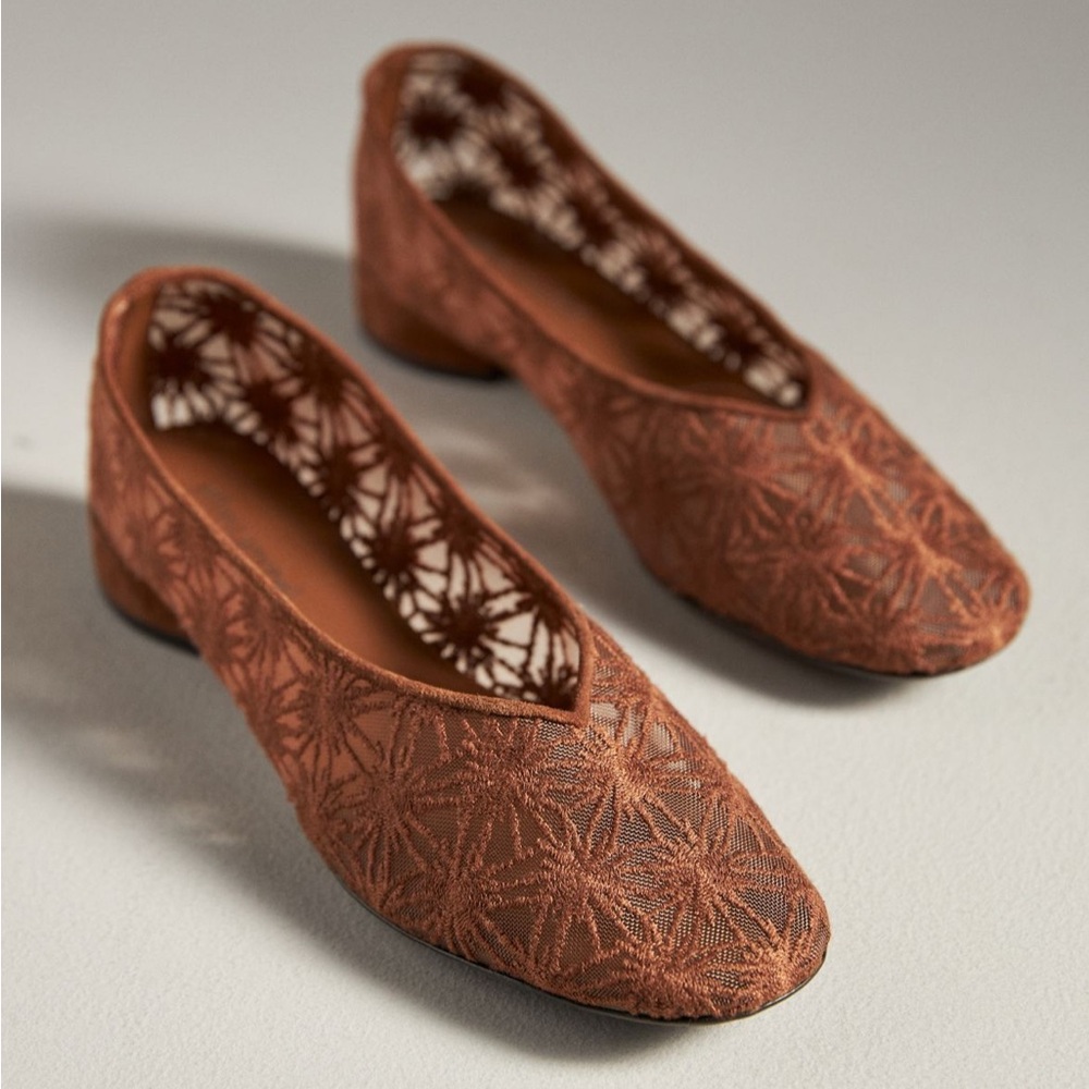 Jeffrey Campbell Elegant Brown Lace Women Shoes Sz 8